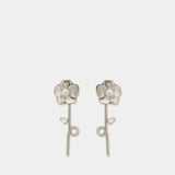 Blooming Poppy Drip Earrings - Simone Rocha - Metal - Silver