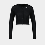 Cropped Merino Silk Cardigan W/ Emb - Simone Rocha - Wool - Black