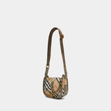 Mini B Clip Messenger Shoulder Bag - Burberry - Synthetic - Multi