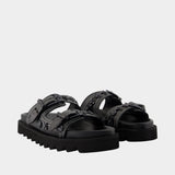 Aj1432 Sandals - Toga Pulla - Leather - Black