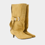 Aj1508 Boots - Toga Pulla - Leather - Khaki