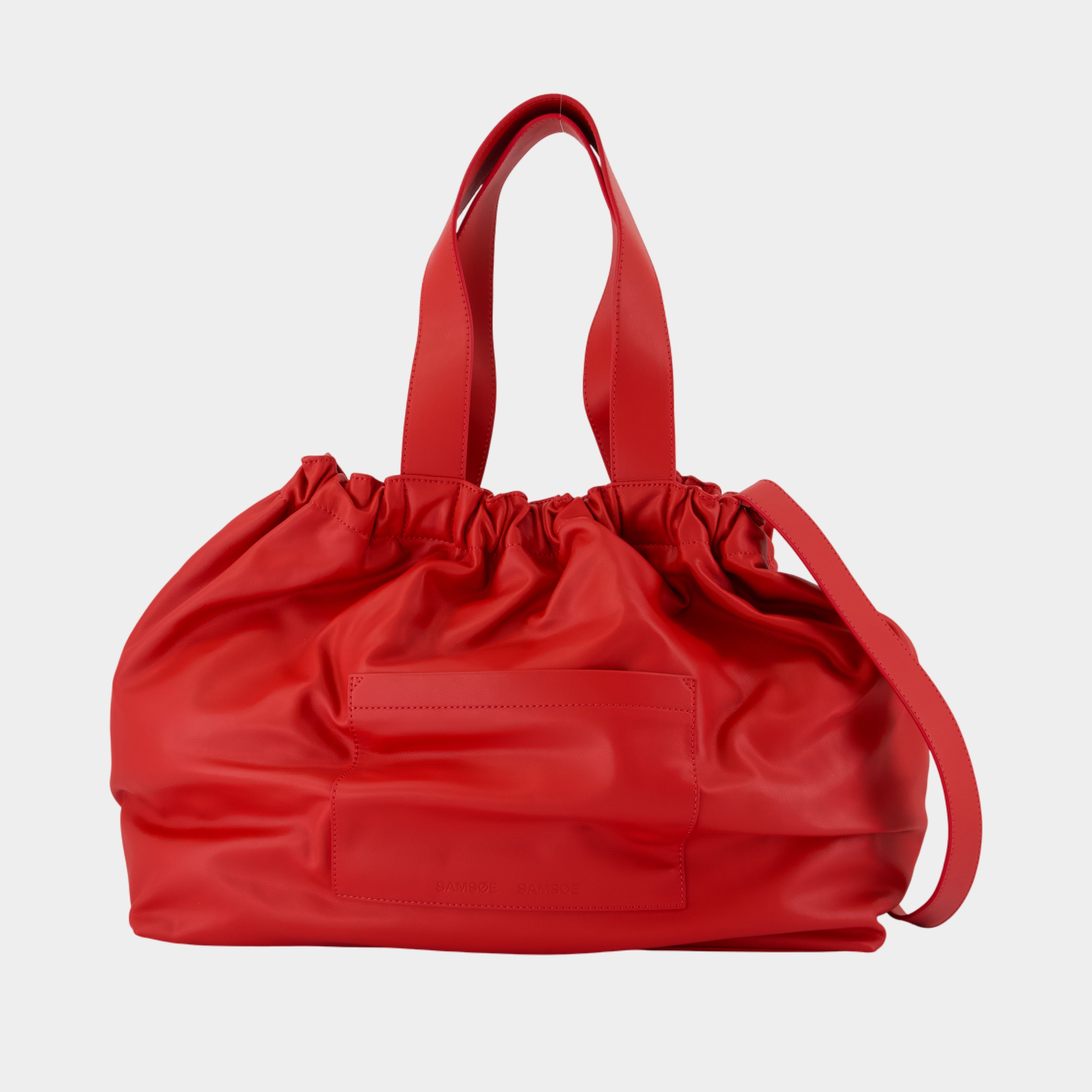 4 サムバイミー Saemmi L Crossbody - Samsoe Samsoe - Leather - Red