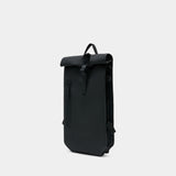 Rolltop Large W3 Backpack - RAINS - Synthetic - Black