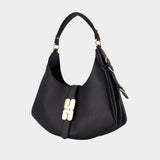 Kat Small Gold Shoulder Bag - Ganni - Leather - Black