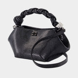 Bou Mini Snake Purse - Ganni - Synthetic - Black