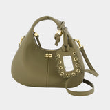 Hobo Mini Purse - Ganni - Synthetic - Khaki