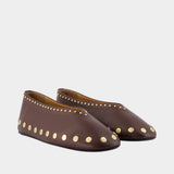 Jenny Ballerinas - Ganni - Synthetic - Brown