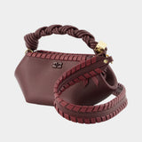 Bou Mini Purse - Ganni - Synthetic - Burgundy