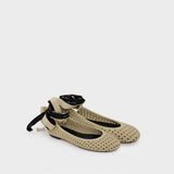 The Logo Ribbon Ballerinas - Marc Jacobs - Synthetic - Beige
