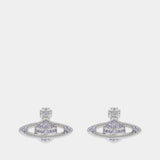 Mini Bas Earrings - Vivienne Westwood - Metal - Purple