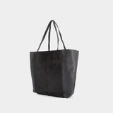 Roam Goat Hair Shopper Bag - TOTEME - Leather - Black