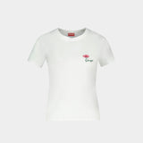 Gots Tulip T-Shirt - Kenzo - Cotton - White