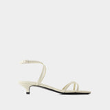 Crossover Sandals - TOTEME - Leather - White