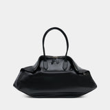 Manta Maxi Shoulder Bag - Alexander McQueen - Leather - Black