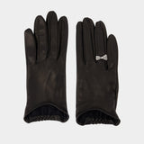 Bow Gloves - OUR LEGACY - Leather - Black