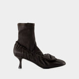 Bow boots - Acne Studios - Leather - Brown