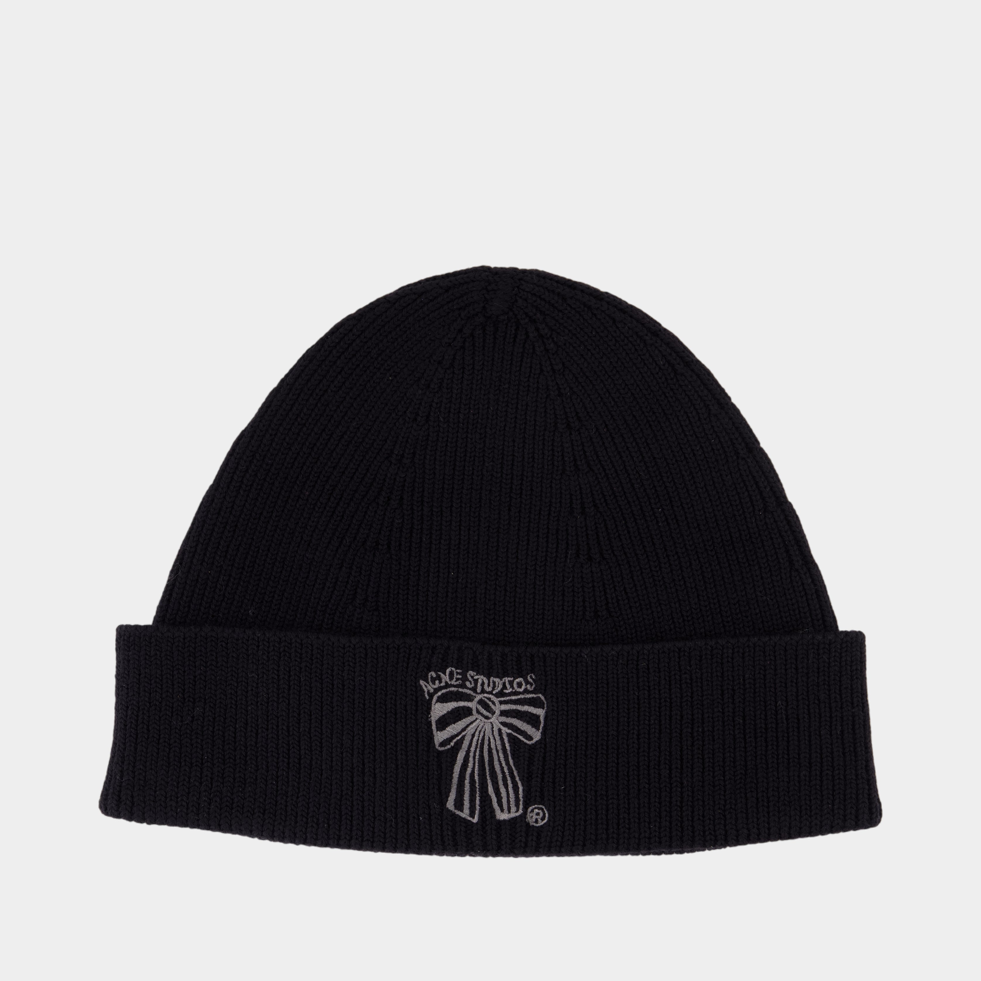 Beanie - Acne Studios - Wool - Black Acne Studios – Acne Studios Square Wool Beanie in Barcelona  main image 2