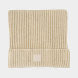 Beanie - Acne Studios - Cotton - Beige