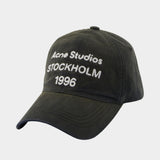 Cap - Acne Studios - Cotton - Black