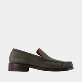 Loafers - Acne Studios - Leather - Khaki