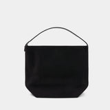 Belted shopping bag - TOTEME - Leather - Dark brown