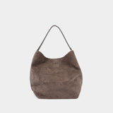 Belted Shopper Bag - TOTEME - Leather - Brown