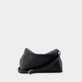 T Lock Clutch - TOTEME - Leather - Black