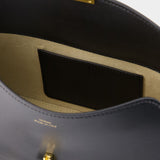 T Lock Clutch - TOTEME - Leather - Black