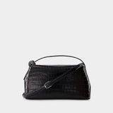 T-Lock Top Handle Bag - TOTEME - Leather - Black
