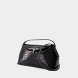T-Lock Top Handle Bag - TOTEME - Leather - Black
