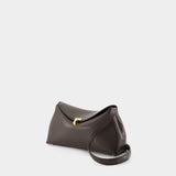 T-Lock Clutch - TOTEME - Leather - Brown