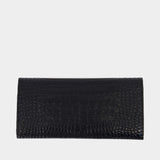 T-Lock Coin Purse - TOTEME - Leather - Black