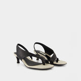 Heeled Sandals - TOTEME - Leather - Black