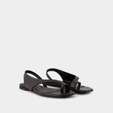 Sandals - TOTEME - Leather - Black