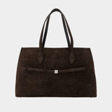 Lounge Shopper Bag - TOTEME - Leather - Brown