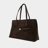 Lounge Shopper Bag - TOTEME - Leather - Brown