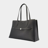 Lounge Shopper Bag - TOTEME - Leather - Black