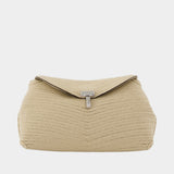 Mini T-Lock Rope Clutch - TOTEME - Canvas - Beige