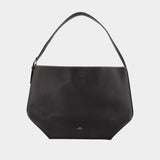 Medium Belted Shopper Bag - TOTEME - Leather - Black