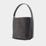 Petite Belted Shopper Bag - TOTEME - Leather - Black