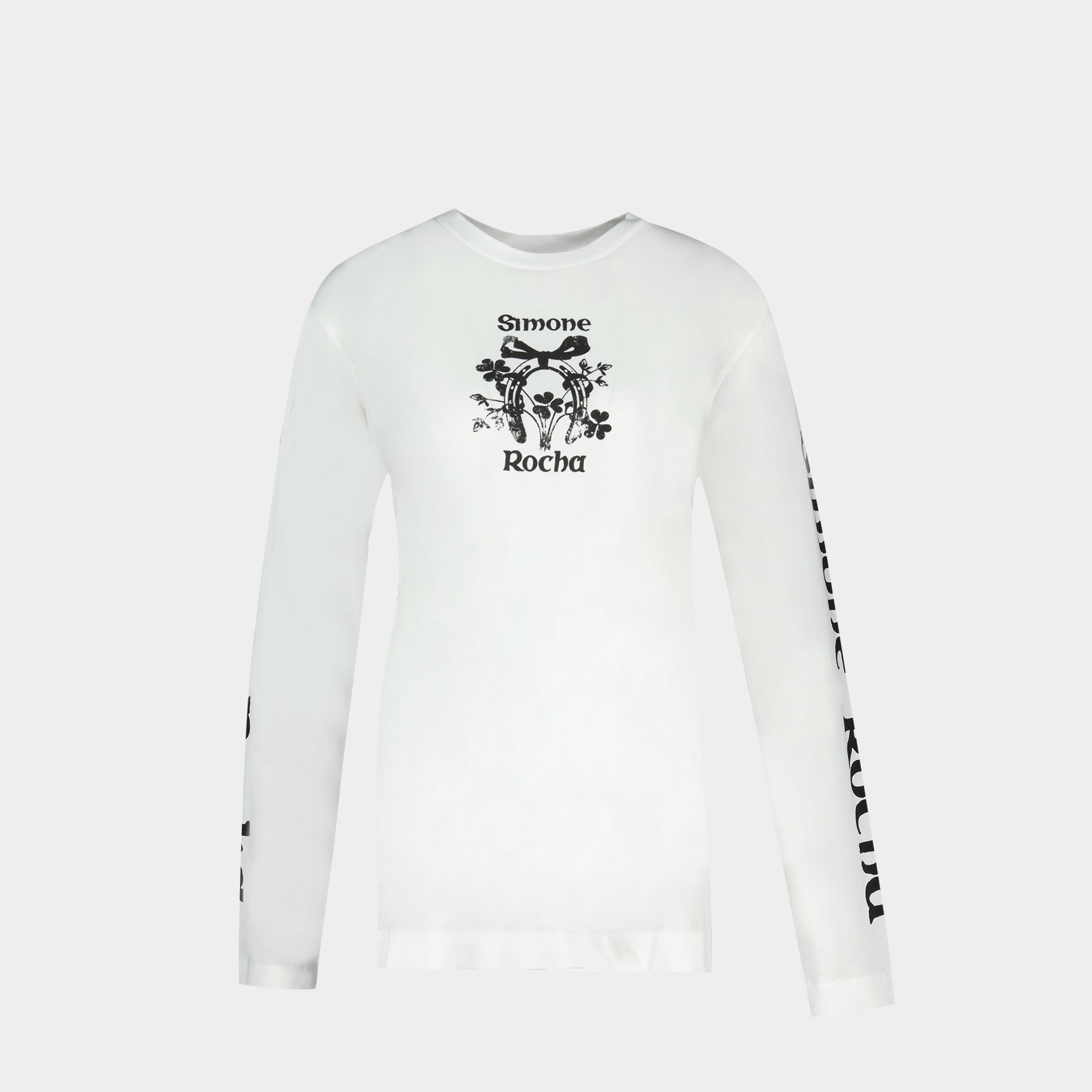 Coming Up Roses T-Shirt - Simone Rocha - Cotton - White