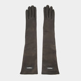 Long Patch Gloves - Coperni - Leather - Black
