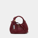 Hobo Mini Grained - Ganni - Synthetic - Red