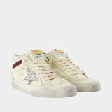 Mid Star Sneakers - Golden Goose Deluxe Brand - Leather - Multicolor