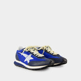 Running Marathon Sneakers - Golden Goose Deluxe Brand - Leather - Blue