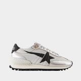 Running Marathon Sneakers - Golden Goose Deluxe Brand - Leather - Silver