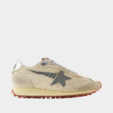 Running Marathon Sneakers - Golden Goose Deluxe Brand - Leather - Beige