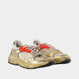 Running Dad Sneakers - Golden Goose Deluxe Brand - Leather - Gold
