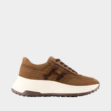 H669 Allacciato H Sneakers - Hogan - Leather - Brown