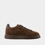 H677 Allacc H Fori Sneakers - Hogan - Leather - Brown